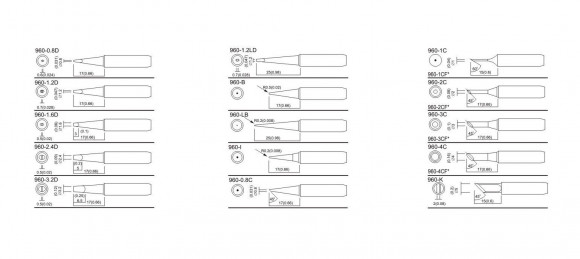 Жало для паяльника Quick QSS960-T-2C Жало для паяльника Quick QSS960-T-2C