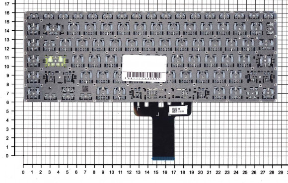 Клавиатура для ноутбука Asus E410MA, черная с подсветкой