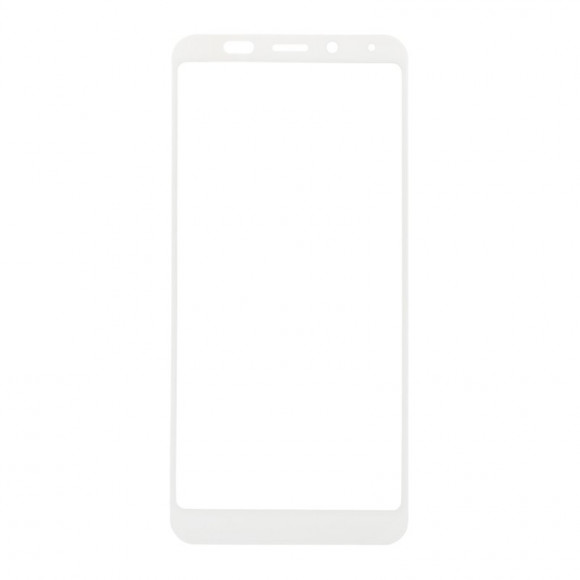 Защитное стекло "LP" для Xiaomi Redmi Note 5 Thin Frame Full Glue 0.33 мм 9H (белая рамка)