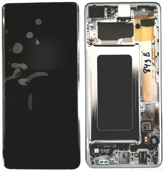 Дисплей для Samsung Galaxy S10 Plus (G975F) + тачскрин + рамка, черный (оригинал)