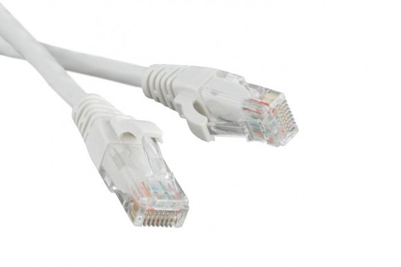 UTP-RJ45-RJ45-C5e-0.5M-WH Патч-корд RJ45 - RJ45, 4 пары, UTP, категория 5е, 0.5 м, белый, Hyperline