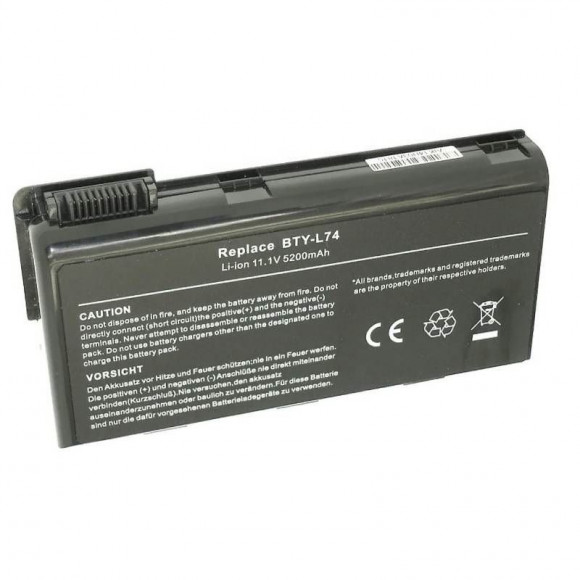 Аккумулятор (батарея) для ноутбука MSI CX620, CX623, (BTY-L74), 5200мАч, 11.1B