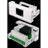 Розетка Mosaic 22.5x45 1xRJ-45 Cat.5e, белая, Lanmaster, LAN-WA-LP-45/5E-WH Розетка Mosaic 22.5x45 1xRJ-45 Cat.5e, белая, Lanmaster, LAN-WA-LP-45/5E-WH