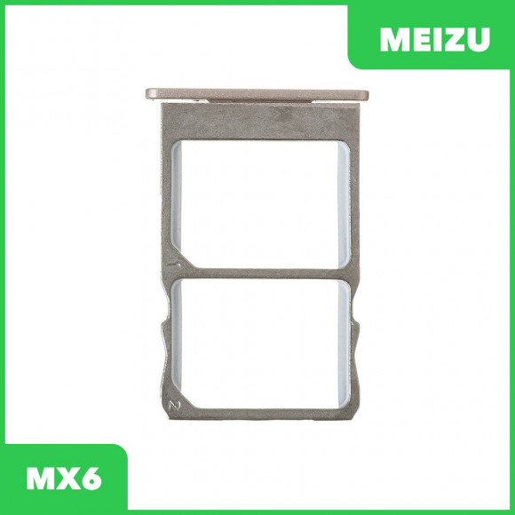 Держатель (лоток) SIM-карты для Meizu MX6, золото