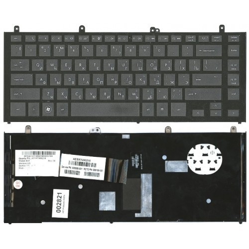 Клавиатура для ноутбука HP Probook 4320s в рамке черная РУССКАЯ РАСКЛАДКА