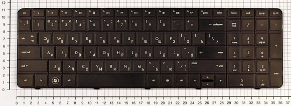 Клавиатура для ноутбука HP Pavilion G7, G7-1000, черная Клавиатура для ноутбука HP Pavilion G7, G7-1000, черная