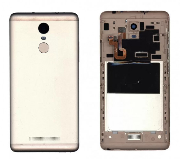 Задняя крышка корпуса для Xiaomi Redmi Note 3 Pro, золотая, б.у.