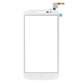 Сенсорное стекло (тачскрин) для Alcatel OT7043Y Pop 2 (5"), белый