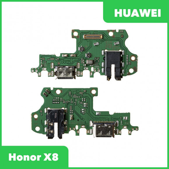 Системный разъем (разъем зарядки) для Huawei Honor X8, разъём гарнитуры и микрофон
