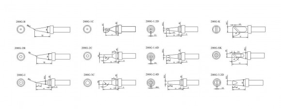 Жало для паяльника Quick 700A-2C (Quick 200G-2C) Жало для паяльника Quick 700A-2C (Quick 200G-2C)