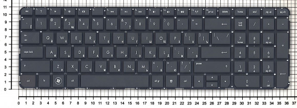 Клавиатура для ноутбука HP Pavilion DV7-7000, черная