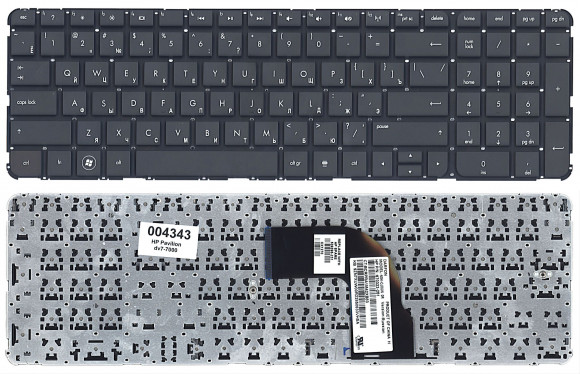 Клавиатура для ноутбука HP Pavilion DV7-7000, черная