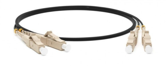 FC-D2-50-LC/PR-LC/PR-H-1M-LSZH-BK Патч-корд волоконно-оптический (шнур) MM 50/125, LC-LC, 2.0 мм, duplex, LSZH, 1 м, черный Hyperline