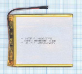 Аккумуляторная батарея Li-Pol (4x60x75мм), 2pin, 3.7В, 2500мАч Аккумуляторная батарея Li-Pol (4x60x75мм), 2pin, 3.7В, 2500мАч