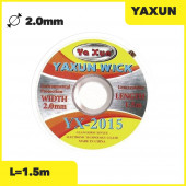 Оплетка (плетенка) для снятия припоя YaXun YX-2015, 2мм 1.5 м Оплетка (плетенка) для снятия припоя YaXun YX-2015, 2мм 1.5 м