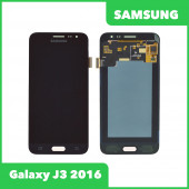 Дисплей для Samsung Galaxy J3 2016 SM-J320 в сборе GH97-18414C без рамки (черный) 100% оригинал