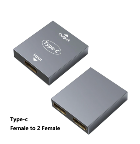 Переходник Type-C мама на 2 мама