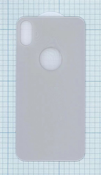 Защитное заднее стекло для Apple iPhone X белое