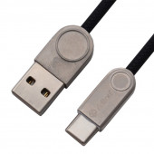USB кабель Zetton USB SyncCharge Round Snake TPE Data Cable USB to USB-C круглый пластиковые разьемы (черный) ZTUSBRSETBKUC USB кабель Zetton USB SyncCharge Round Snake TPE Data Cable USB to USB-C круглый пластиковые разьемы (черный) ZTUSBRSETBKUC