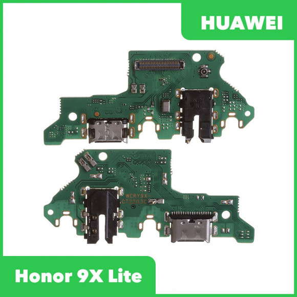 Системный разъем (разъем зарядки) для Huawei Honor 9X Lite (JSN-L21), разъем гарнитуры, микрофон