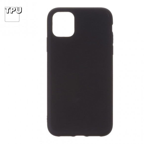 Силиконовый чехол "LP" для Apple iPhone 11 ( 6, 1) TPU, черный, непрозрачный (европакет)
