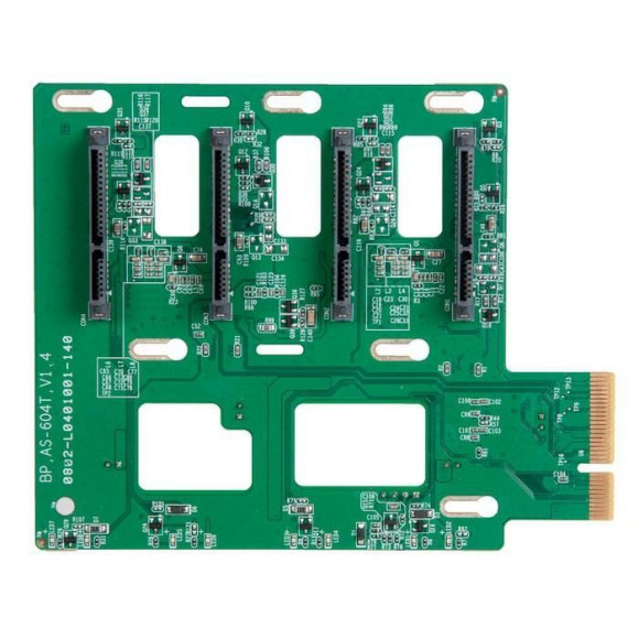 Бэкплейн PCBA Backplane для сетевого хранилища NAS Asus AS-604T с разбора