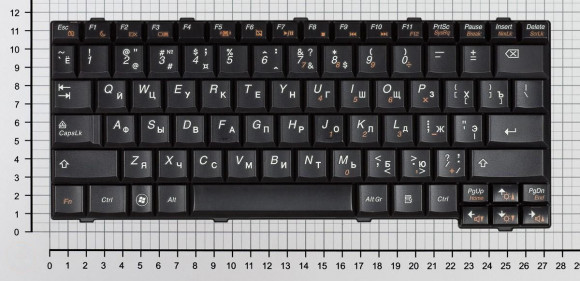 Клавиатура для ноутбука Lenovo IdeaPad S12, черная Клавиатура для ноутбука Lenovo IdeaPad S12, черная