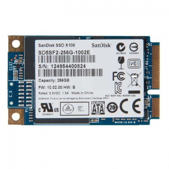 Твердотельный накопитель SanDisk SSD X100 MSATA