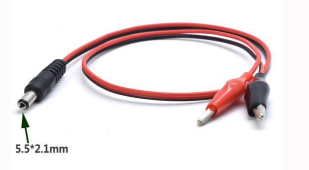 Кабель с разъемами DC 5.5х2.1 мм папа на зажимы типа "крокодил" Кабель с разъемами DC 5.5х2.1 мм папа на зажимы типа "крокодил"