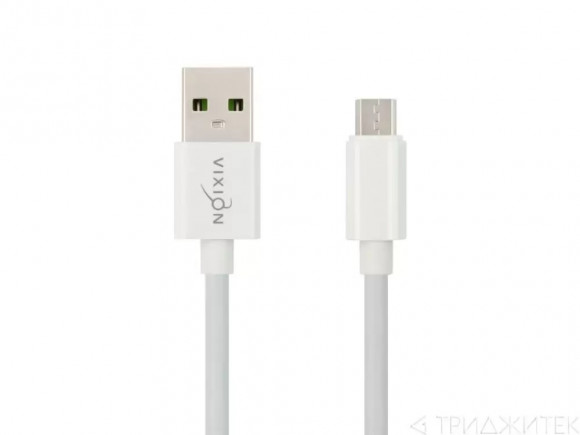 Кабель USB Vixion (K25) MicroUSB (1.2м), белый