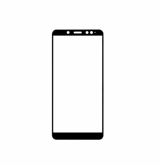 Защитное стекло 3D, 5D, 9D для Xiaomi Redmi Note 5, черный (без упаковки)