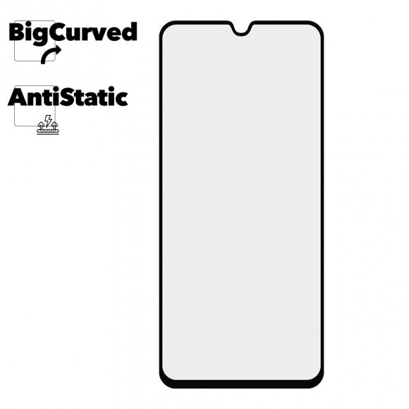 Защитное стекло для Realme C33 Super max Anti-static big curved glass