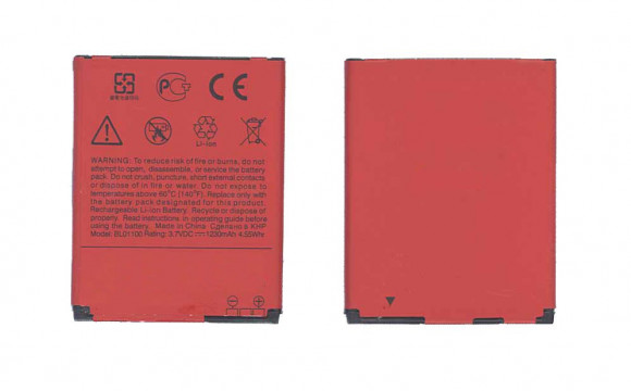 Аккумулятор BL01100 для телефона HTC Desire C, 3.7В, 4.55Wh Аккумулятор BL01100 для телефона HTC Desire C, 3.7В, 4.55Wh