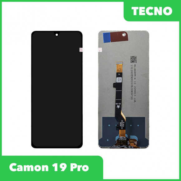 LCD дисплей для Tecno Camon 19 Pro в сборе с тачскрином (черный) Premium Quality