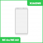 Стекло для переклейки дисплея Xiaomi Mi 6x, Mi A2, белый Стекло для переклейки дисплея Xiaomi Mi 6x, Mi A2, белый