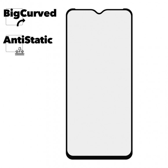 Защитное стекло для Tecno SPARK GO 2023 Super max Anti-static big curved glass