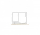 Держатель (лоток) SIM-карты для Samsung Galaxy A7 (A710F), золотой (2 SIM карта) Держатель (лоток) SIM-карты для Samsung Galaxy A7 (A710F), золотой (2 SIM карта)