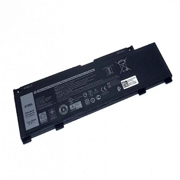 Аккумулятор (батарея) 266J9, m4gwp для ноутбука Dell Inspiron G3 15-3590, 14-5490, (m4gwp), 4250мАч, 11.4В