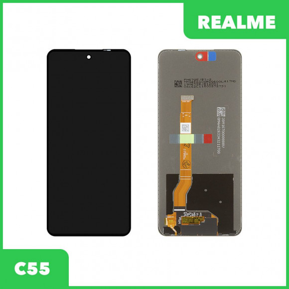 LCD дисплей для Realme C55 (RMX3710) с тачскрином (черный) 100% оригинал