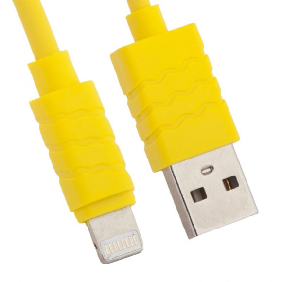 USB кабель "LP" для Apple iPhone, iPad 8-pin (желтый, европакет)