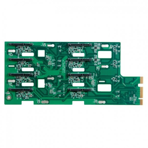 Бэкплейн PCBA Backplane для сетевого хранилища NAS Asus AS-204RS с разбора