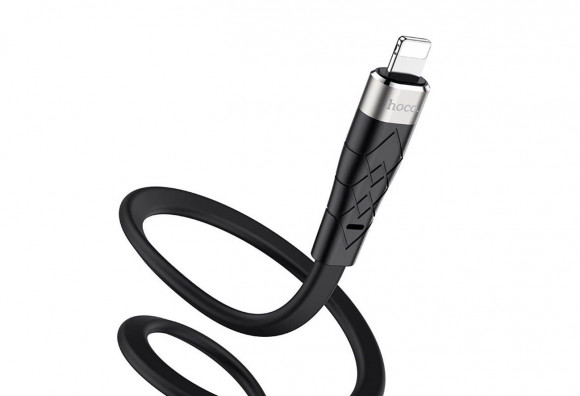 Кабель USB HOCO X53 Angel для Lightning, 2.4А, 1м, черный Кабель USB HOCO X53 Angel для Lightning, 2.4А, 1м, черный