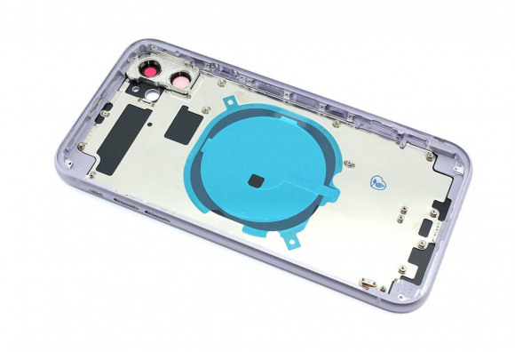 Задняя крышка (корпус) в сборе с рамкой для Apple iPhone 11, purple