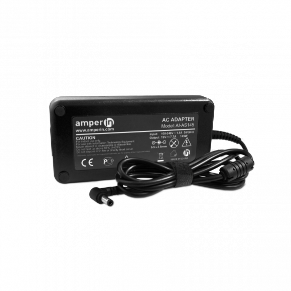 Блок питания (зарядное) Amperin AI-AS145 для ноутбука Asus 19В, 7.7A, 145Вт, 5.5x2.5мм
