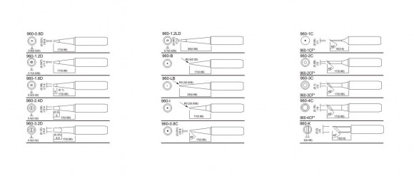 Жало для паяльника Quick QSS960-T-2CF