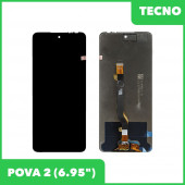 LCD дисплей для Tecno POVA 2, Infinix Note 10, Note 11, Hot 11S в сборе (черный) Premium Quality