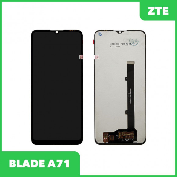 LCD дисплей для ZTE Blade A71 в сборе с тачскрином (черный) Premium Quality