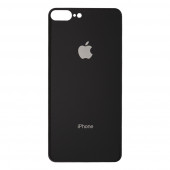 Защитное стекло 2.5D для Apple iPhone 8 Plus, 7 Plus на заднюю часть глянцевое 0.7 мм., черное