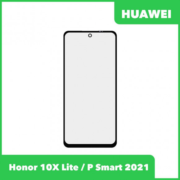 Стекло для переклейки дисплея Huawei P Smart (2021), черный