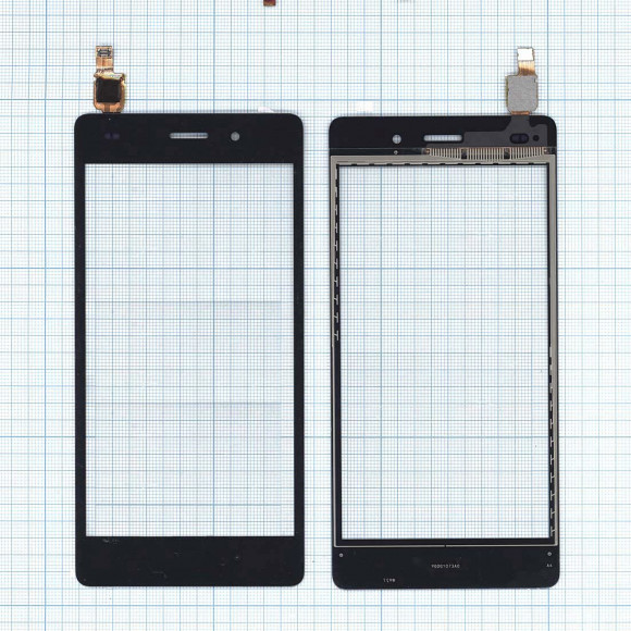 Сенсорное стекло (тачскрин) для Huawei P8 Lite, черный